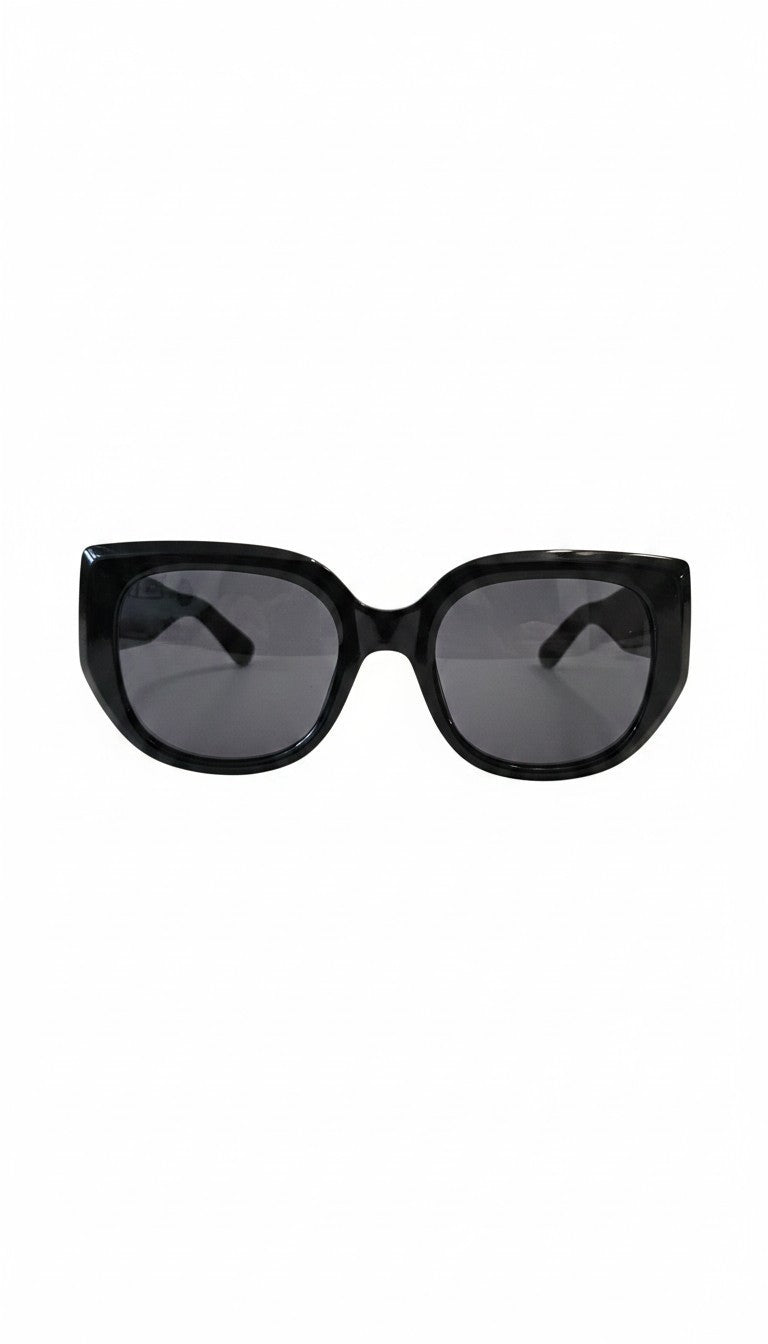 Lunettes de Soleil Oversize Noires – QUAY AUSTRALIA | Neuves avec étui
