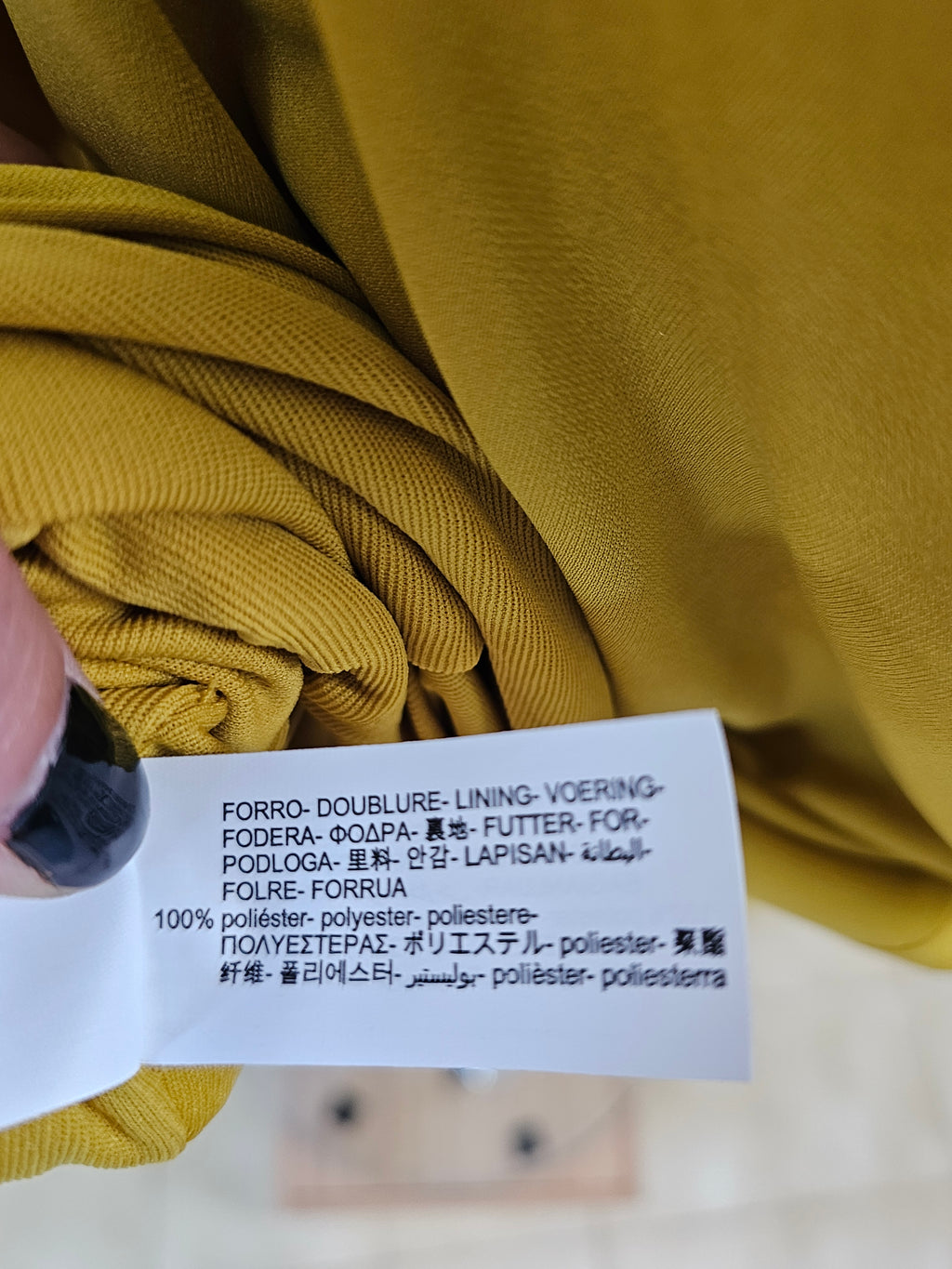 Robe Longue Drapée jaune moutarde Dos Nu Graphique – ZARA | Taille XL