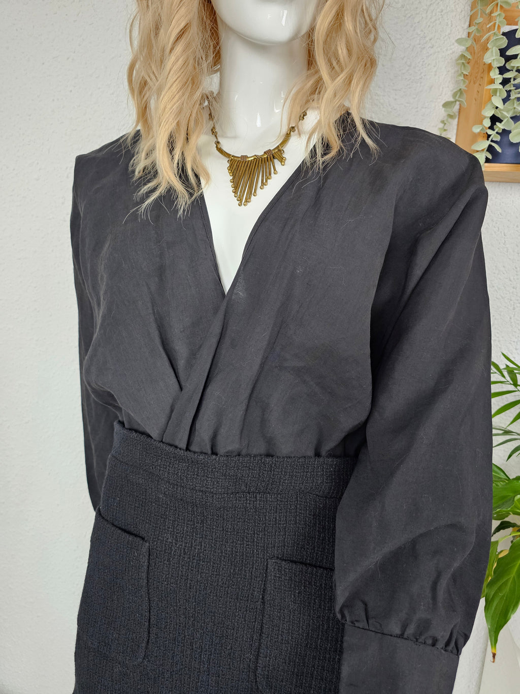 Robe Courte Bimatière Effet Deux Pièces & Dentelle – SEE YOU SOON | Taille L