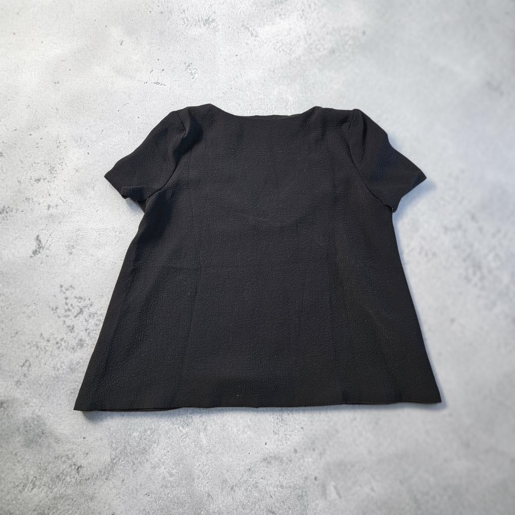 Blouse Noire Texturée à Œillets Dorés "CHESTERFIELD" – BA&SH | Taille 3 / L