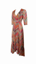 Robe Longue Lurex Lurex & Imprimé Graphique – BA&SH (Modèle PIPA) | Taille 1 / S