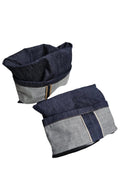 Bottes Oversize Trompe-l'Œil Denim & Cuir – LOEWE | Taille 37