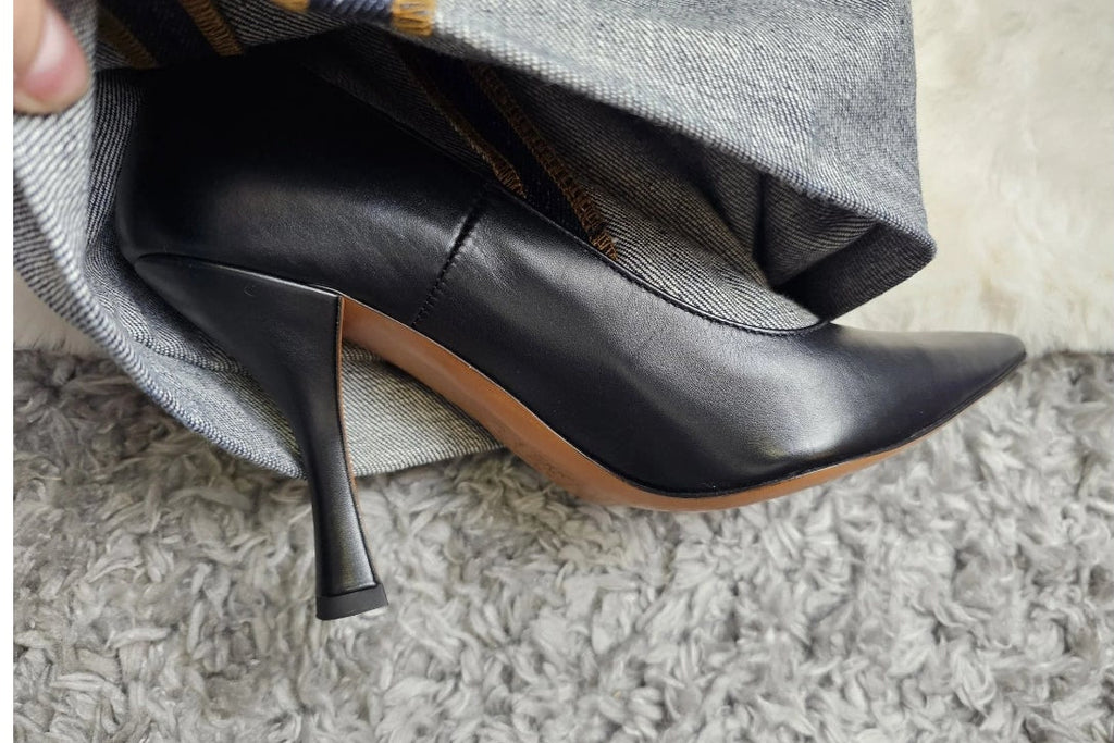 Bottes Oversize Trompe-l'Œil Denim & Cuir – LOEWE | Taille 37