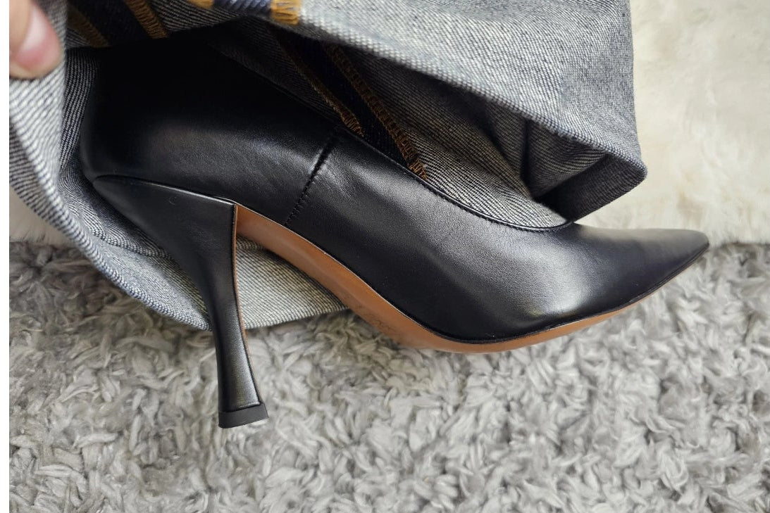 Bottes Oversize Trompe-l'Œil Denim & Cuir – LOEWE | Taille 37