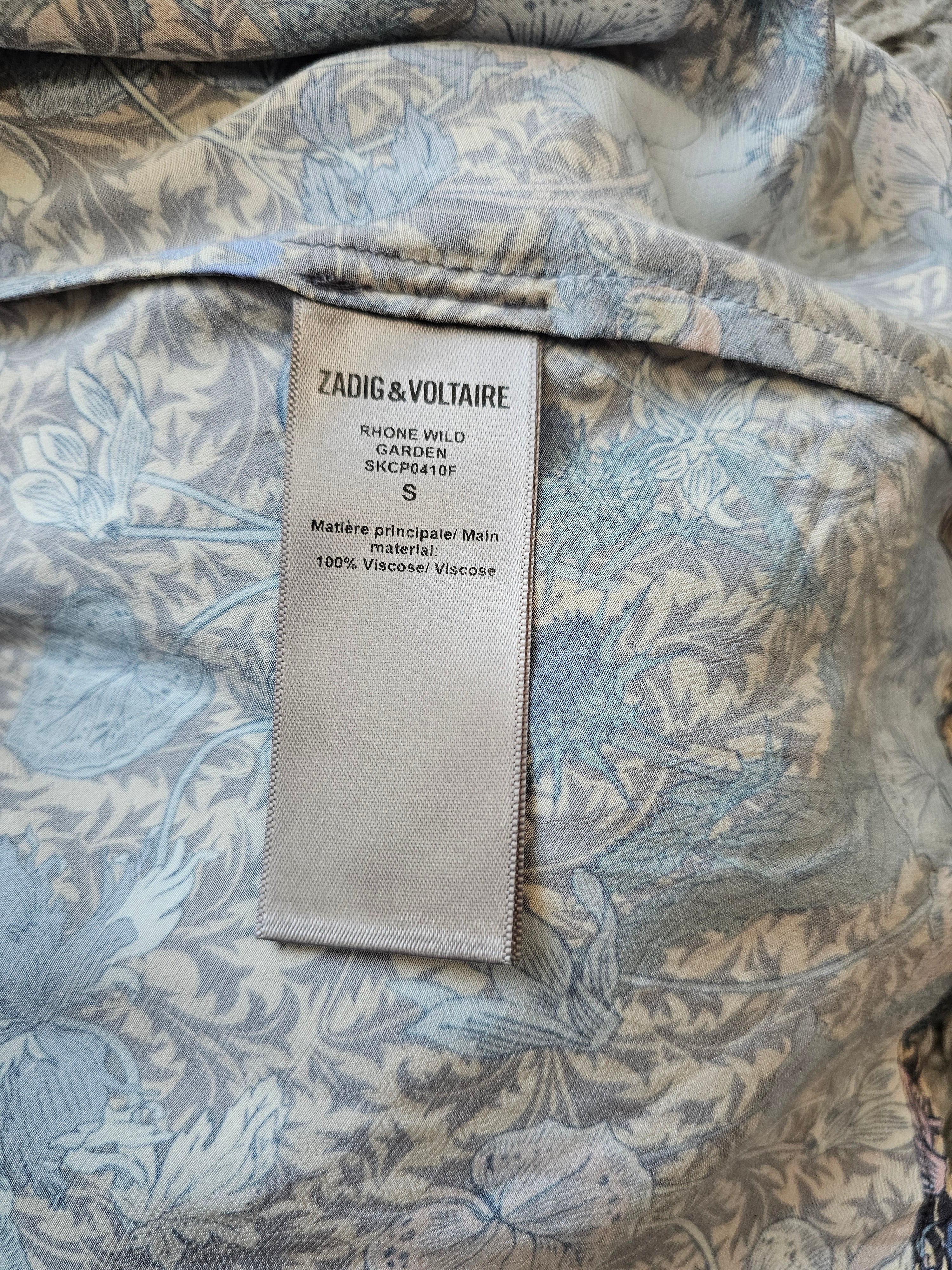 Robe Midi en Viscose Fluide Imprimé Fleuri "Rhone Wild Garden" – ZADIG & VOLTAIRE | Taille S